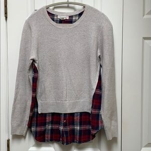 Treasure & Bond faux-layer sweater